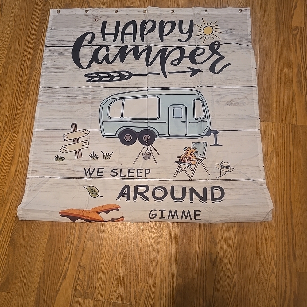 Happy Camper Shower Curtain
